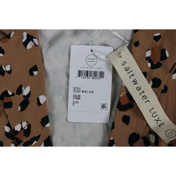 New Saltwater Luxe Womens Small Leopard Print Jacket Animal Print - Picture 7 of 12